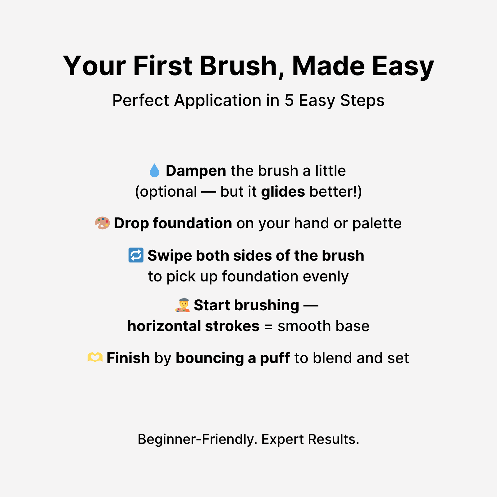 GLAIRIS EasyPro Seamless Finish Foundation Brush 101