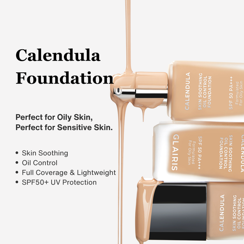 GLAIRIS Calendula Skin Soothing Oil Control Foundation